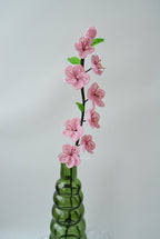Branche de fleurs de cerisier perlées rose, 40 cm, fleurs artificielles
