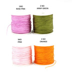 Cordon Nylon 0,80 mm pour Bracelet Shamballa, Macramé, Kumihimo, Tricot