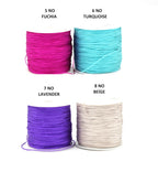 Cordon Nylon 0,80 mm pour Bracelet Shamballa, Macramé, Kumihimo, Tricot