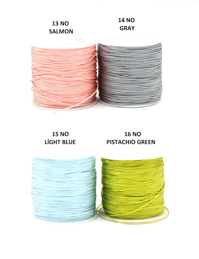 Cordon Nylon 0,80 mm pour Bracelet Shamballa, Macramé, Kumihimo, Tricot