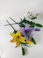 Lys Perlé Artificiel 53 cm Décoration Florale