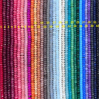 Rondelle de perles à facettes 5 x 8 mm, jade coloré, 70 pièces, pour fabrication de bijoux