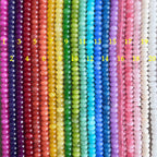 Rondelle en jade teint 8 mm, perles lisses arc-en-ciel 5x8 mm, perles pour bijoux DIY