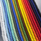 Perles Rondelles en Verre Cristal 8 mm – 40 cm Fil