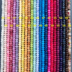 Rondelle de perles à facettes 5 x 8 mm, jade coloré, 70 pièces, pour fabrication de bijoux