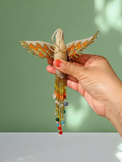 Bijou attrape-soleil colibri en perles