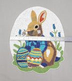 Set de table en perles de verre lapin Pâques 15x12 pouces multicolore