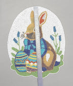 Set de table en perles de verre lapin Pâques 15x12 pouces multicolore