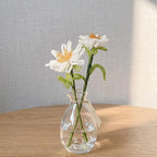 Fleur de marguerite perlée à la main, souvenir de mariée scintillant, tige de broderie perlée, cadeau de mariée