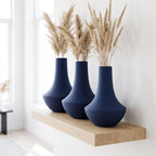 Vase décoratif Shinto en forme de bouteille de saké, impression 3D, finition veloutée, pour fleurs séchées et herbes de la pampa, disponible en plusieurs tailles et couleurs