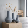 Vase décoratif Shinto en forme de bouteille de saké, impression 3D, finition veloutée, pour fleurs séchées et herbes de la pampa, disponible en plusieurs tailles et couleurs