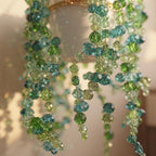 Attrape-soleil suspendu en perles de cristal, décoration de fenêtre bohème 30,5 cm