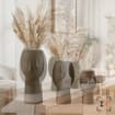 Vase visage décoratif 5 tailles | Vase sculptural imprimé 3D pour fleurs séchées